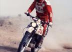 Gilles Comte sur XT500 - Dakar 1979